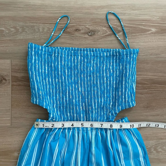 NWT Faithfull the Brand Baylee Jumpsuit Maya Stripe Print Blue size 2 - Picture 5 of 11